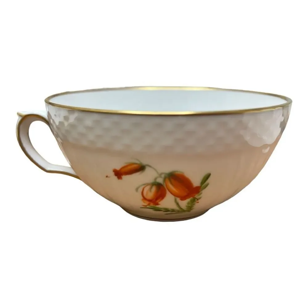 Royal Copenhagen Tea Cups & Saucers 493 / 1551 All Different Floral Bouquets